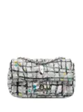 CHANEL Pre-Owned 2014 Mini Rectangular Calfskin Hand Painted Graffiti Flap crossbody bag - White