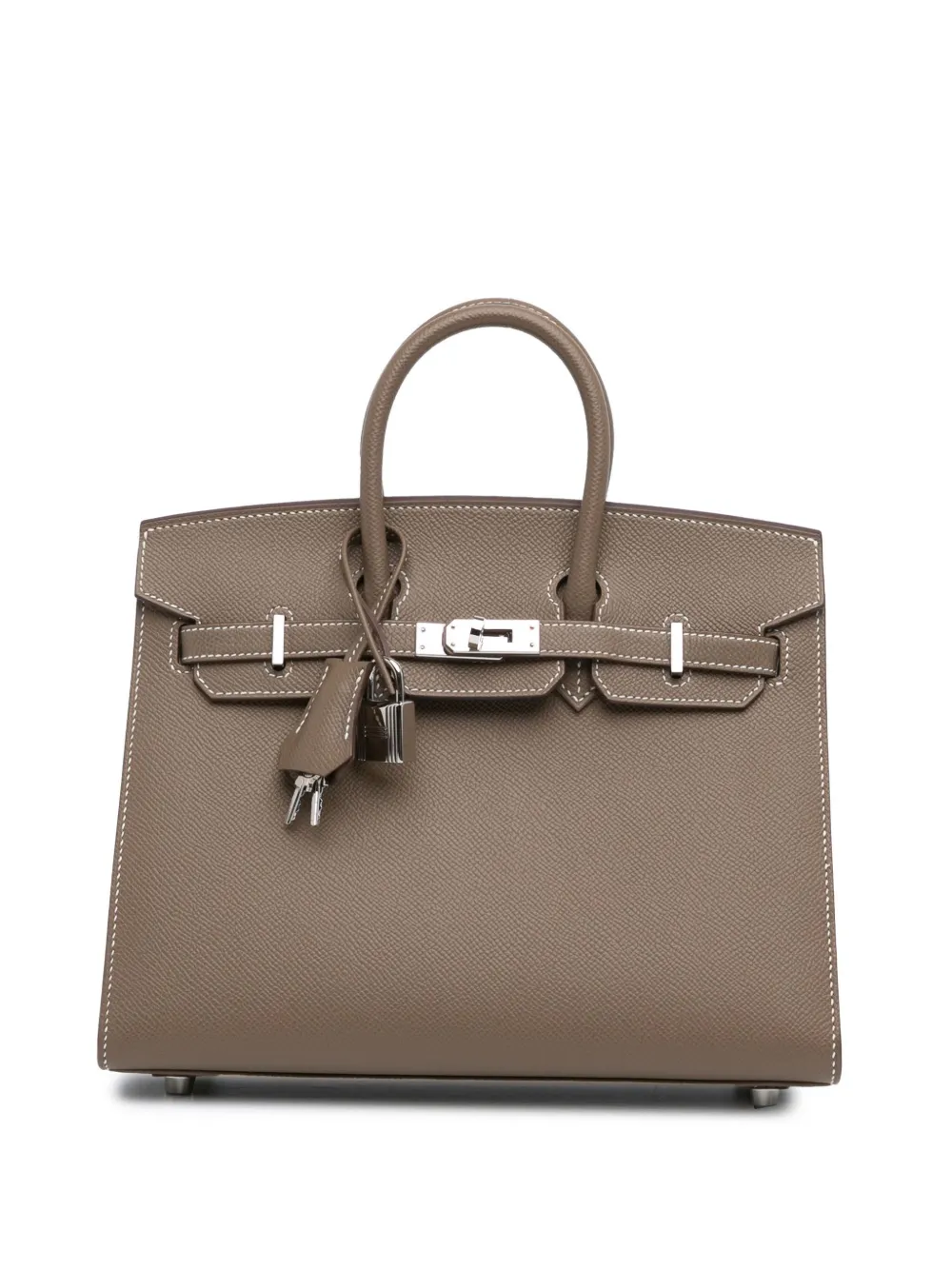Hermès Pre-Owned 2022 앱송 버킨 셀리에 25 핸드백 | 브라운 | Image 1