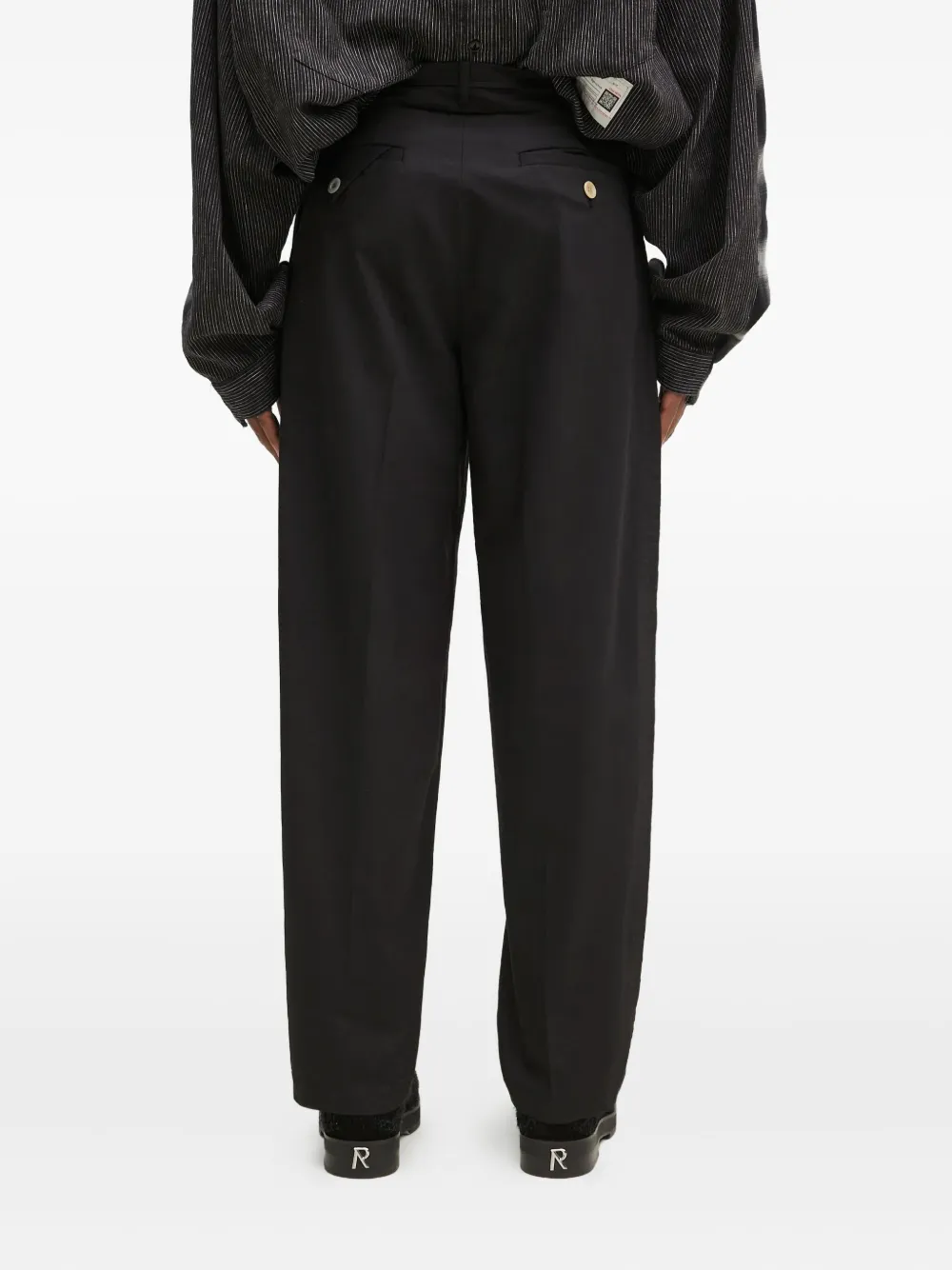 Undercover pleated-pocket trousers Zwart