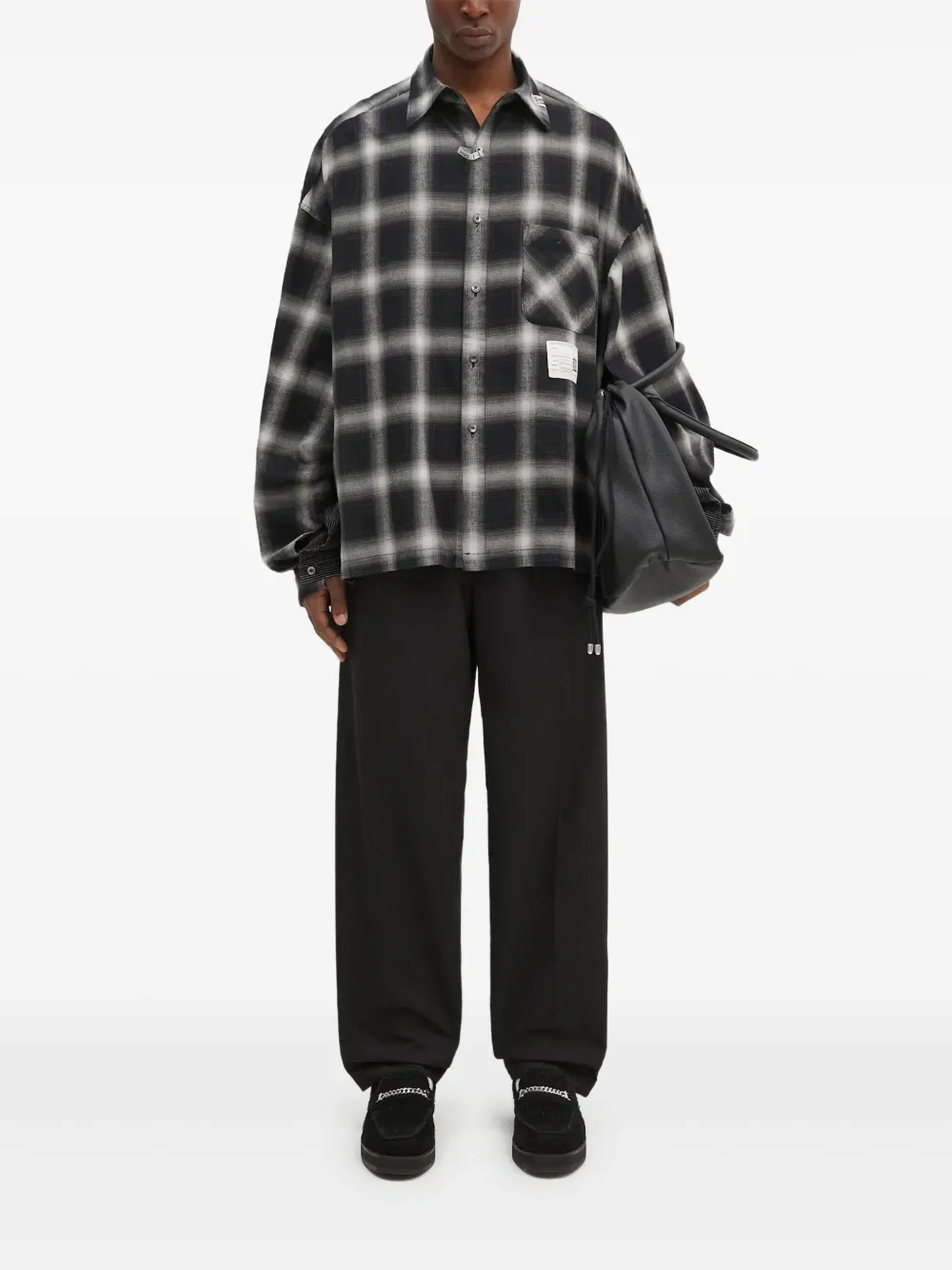Undercover pleated-pocket trousers Zwart