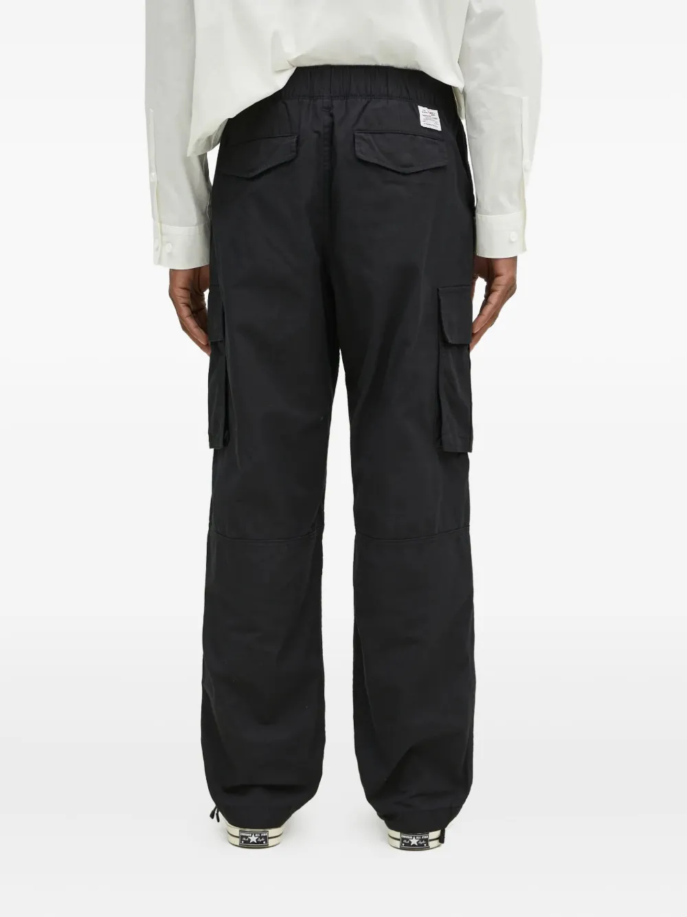 This Is Never That Cargo broek met logopatch Zwart