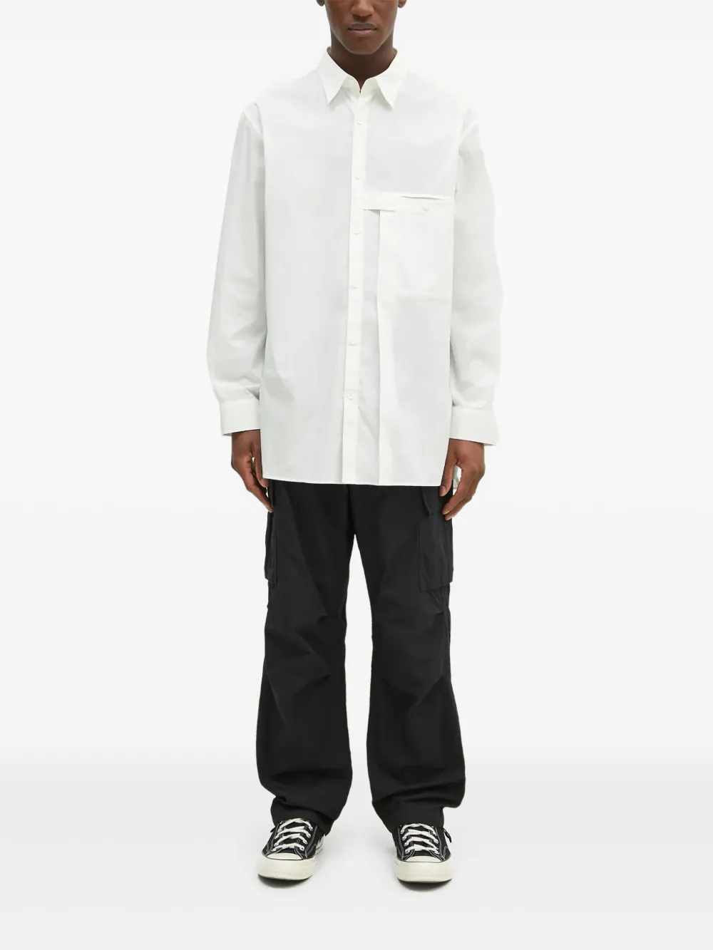 This Is Never That Cargo broek met logopatch Zwart