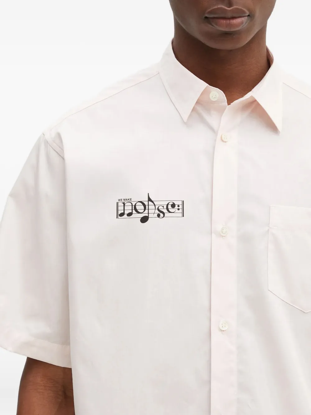 Undercover graphic-print shirt Roze