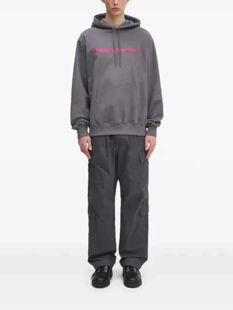 This Is Never That embroidered logo hoodie