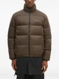 This Is Never That logo-print padded jacket - Brown