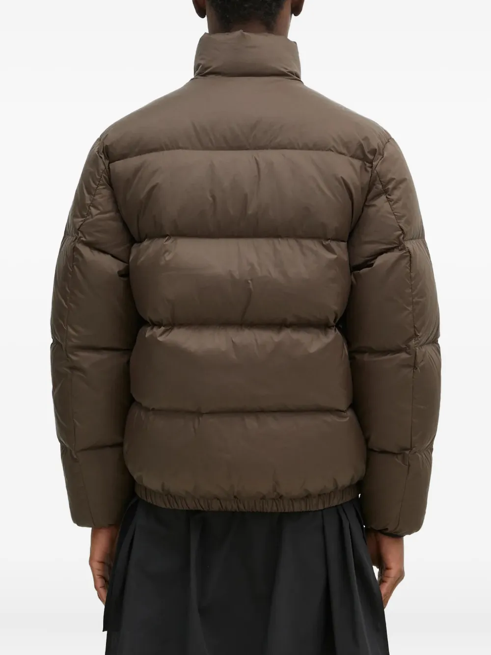 This Is Never That Gewatteerd jack met logoprint Bruin