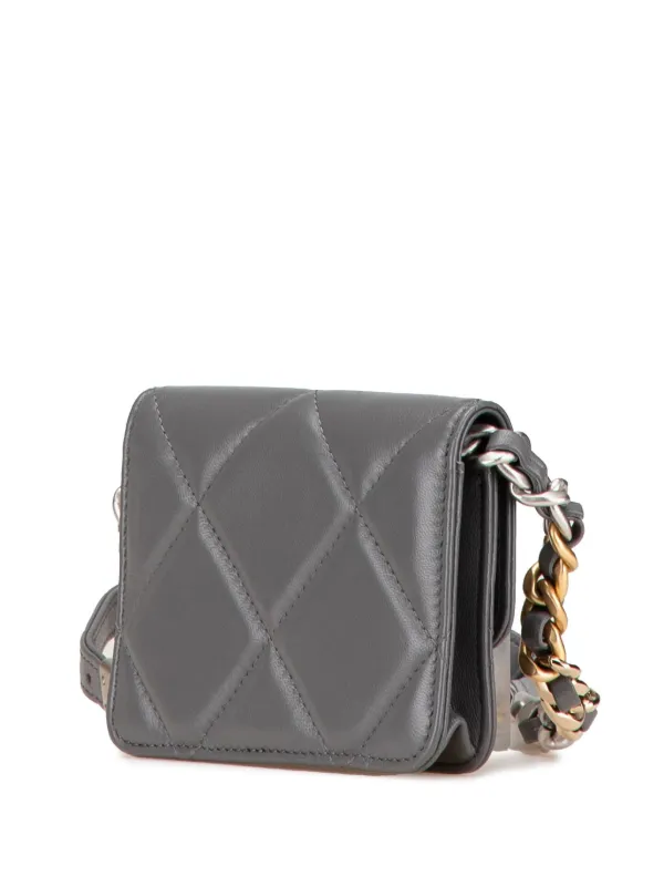 シャネル 24S パース ラムスキン CHANEL Pre-Owned 2021-2024 ラムスキン 19 フラップ コインパース