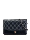 CHANEL Pre-Owned 2019 Quilted Aged Calfskin Gabrielle Wallet On Chain crossbody bag - Black