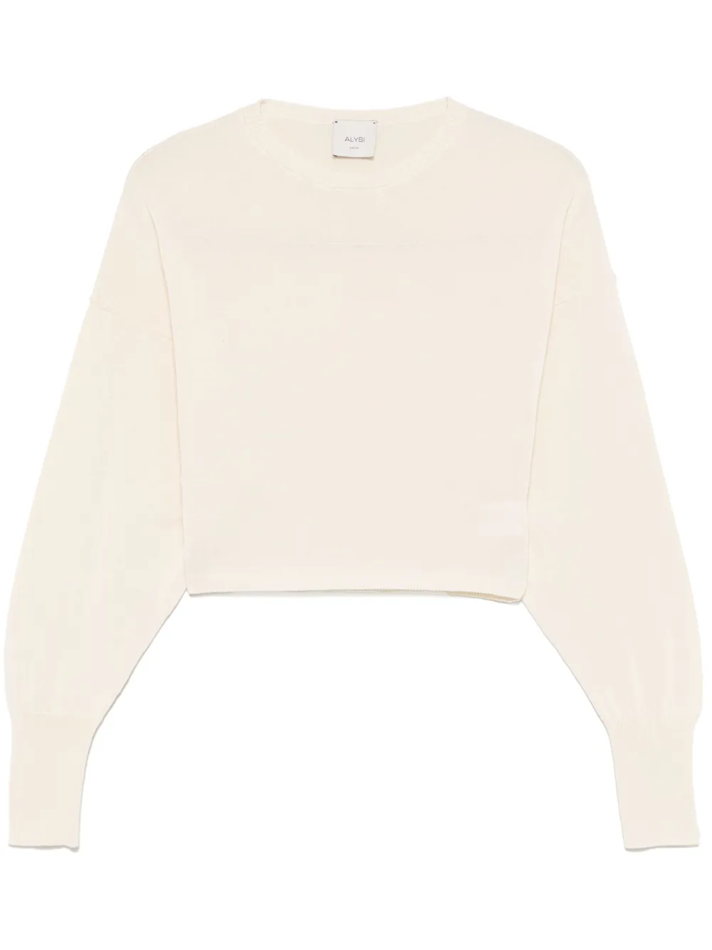 Alysi Fijngebreid T-shirt Beige