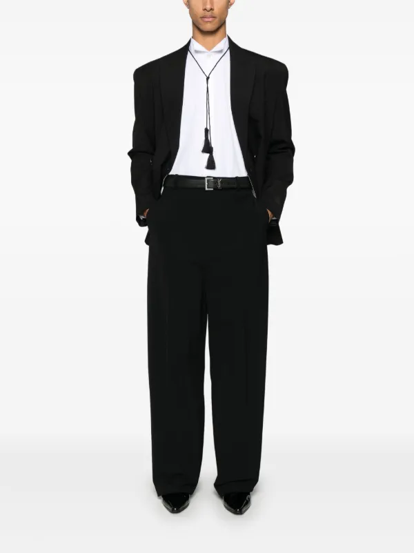 SaintLaurent ウィングチップ Saint Laurent ウィングチップカラー シャツ | ホワイト | FARFETCH JP