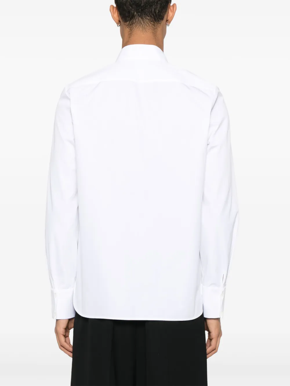Saint Laurent Overhemd met wingtip kraag Wit