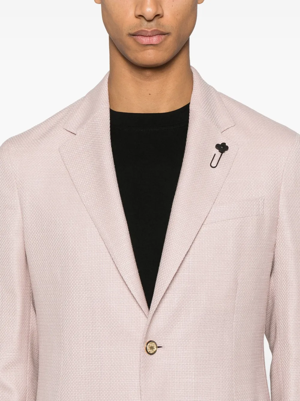 Lardini Blazer met broche Roze