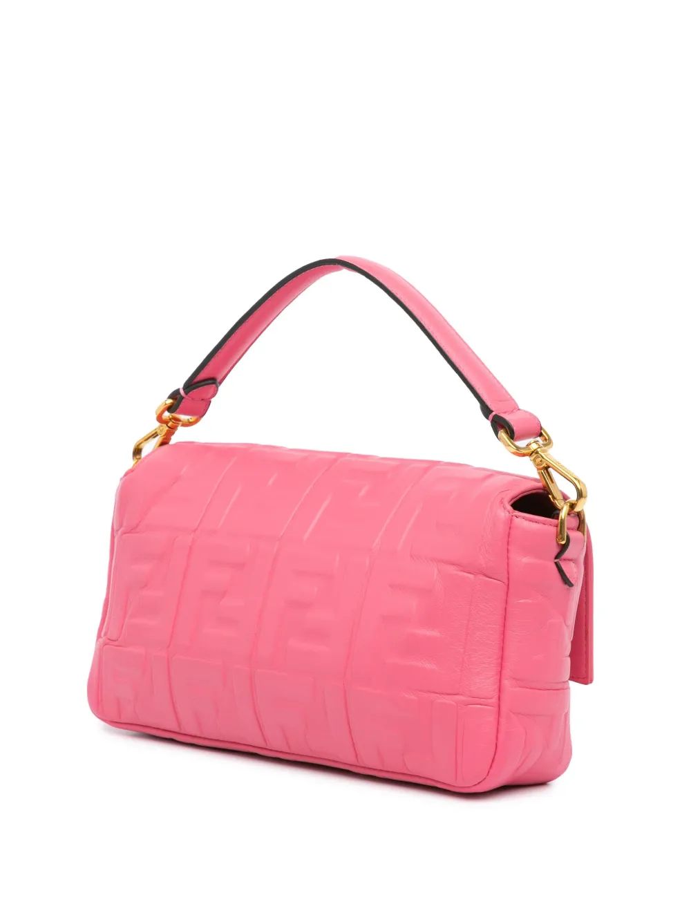 Fendi Pre-Owned 2010-2024 Zucca leren Baguette boekentas met reliëf - Roze