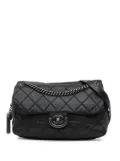 CHANEL Pre-Owned 2013-2014 Paris Edinburgh Jumbo Calfskin Coco Sporran Flap shoulder bag - Black