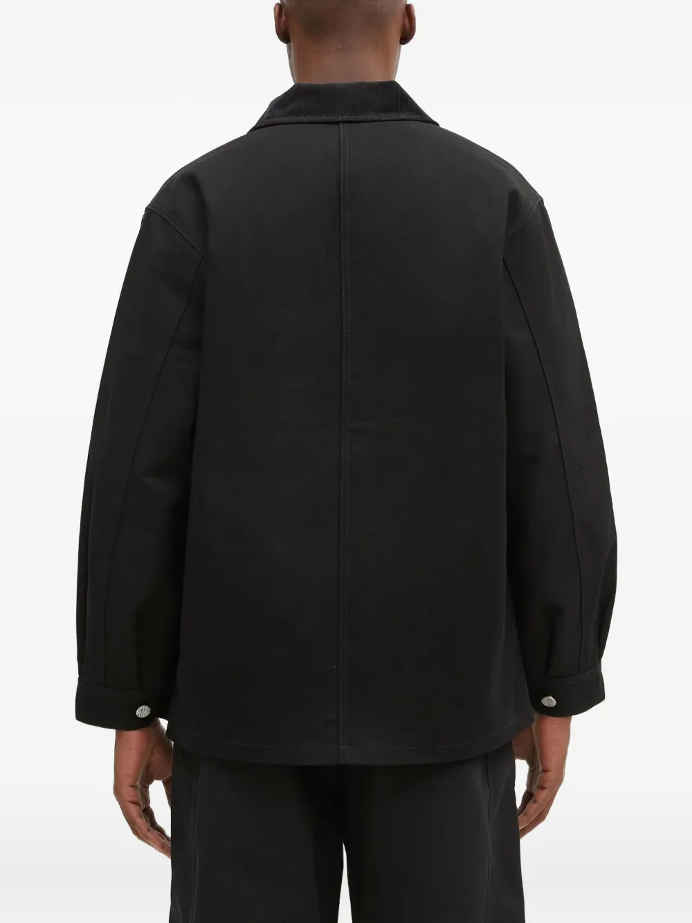 WACKO MARIA x Dickies cargo shirtjack met geborduurd logo Zwart