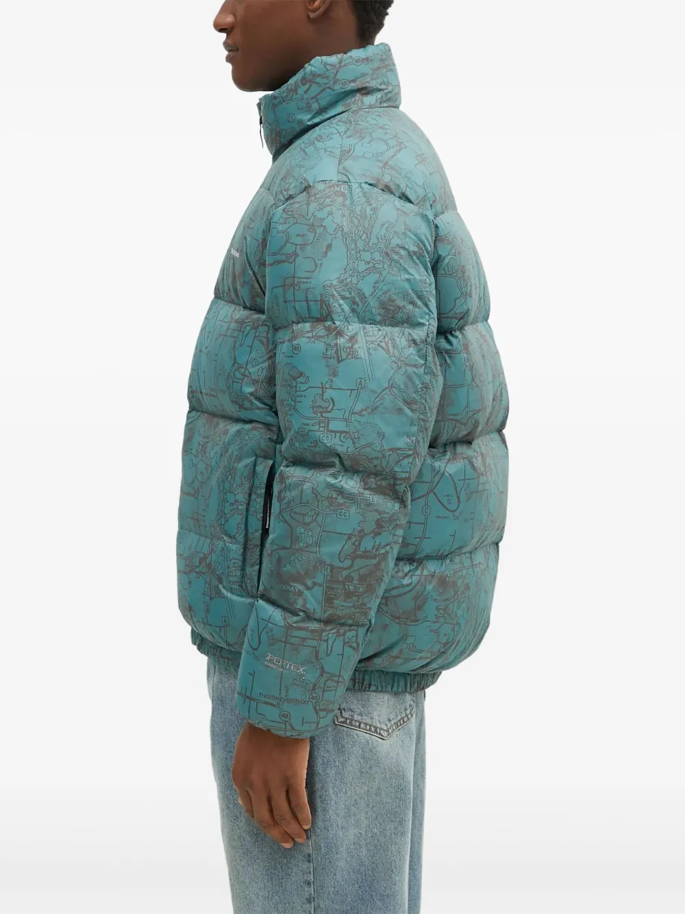 This Is Never That PERTEX donsjack Blauw