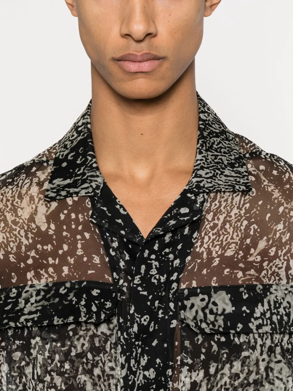 Rick Owens Magnum Tommy overhemd Zwart