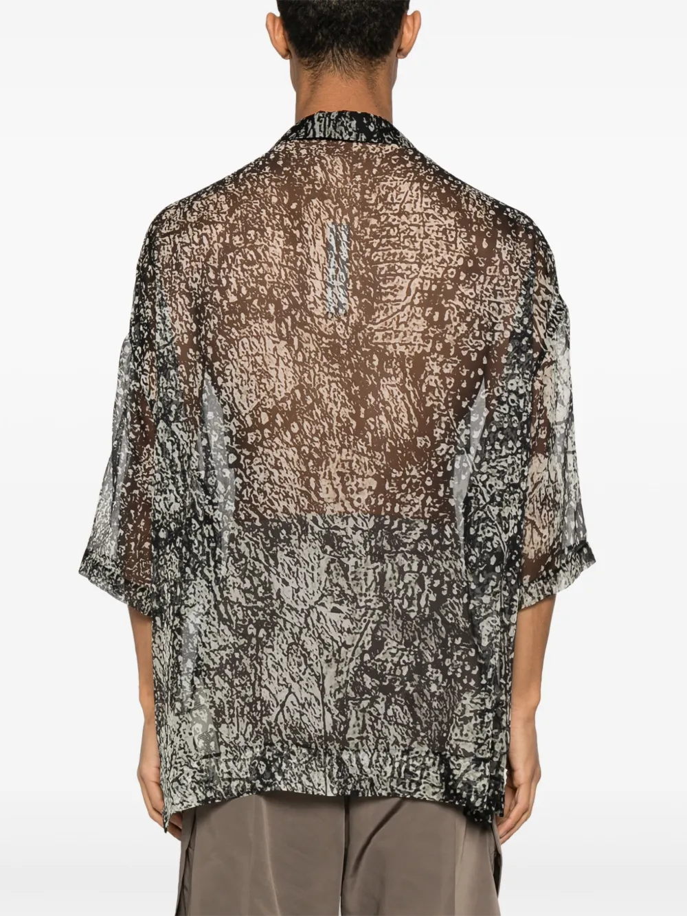 Rick Owens Magnum Tommy overhemd Zwart