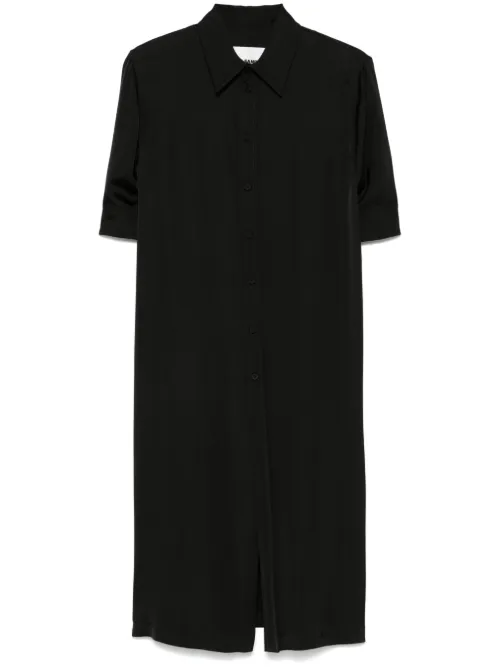 Robe-chemise mi-longue à fini satiné - Jil Sander - Modalova