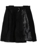 SONGZIO asymmetric vertical shorts - Black