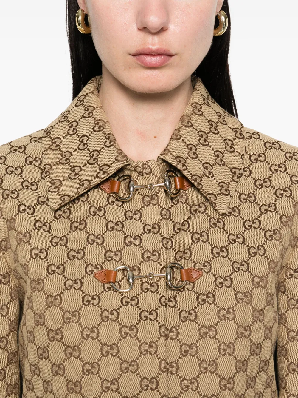 Gucci Jack met GG-jacquard Bruin