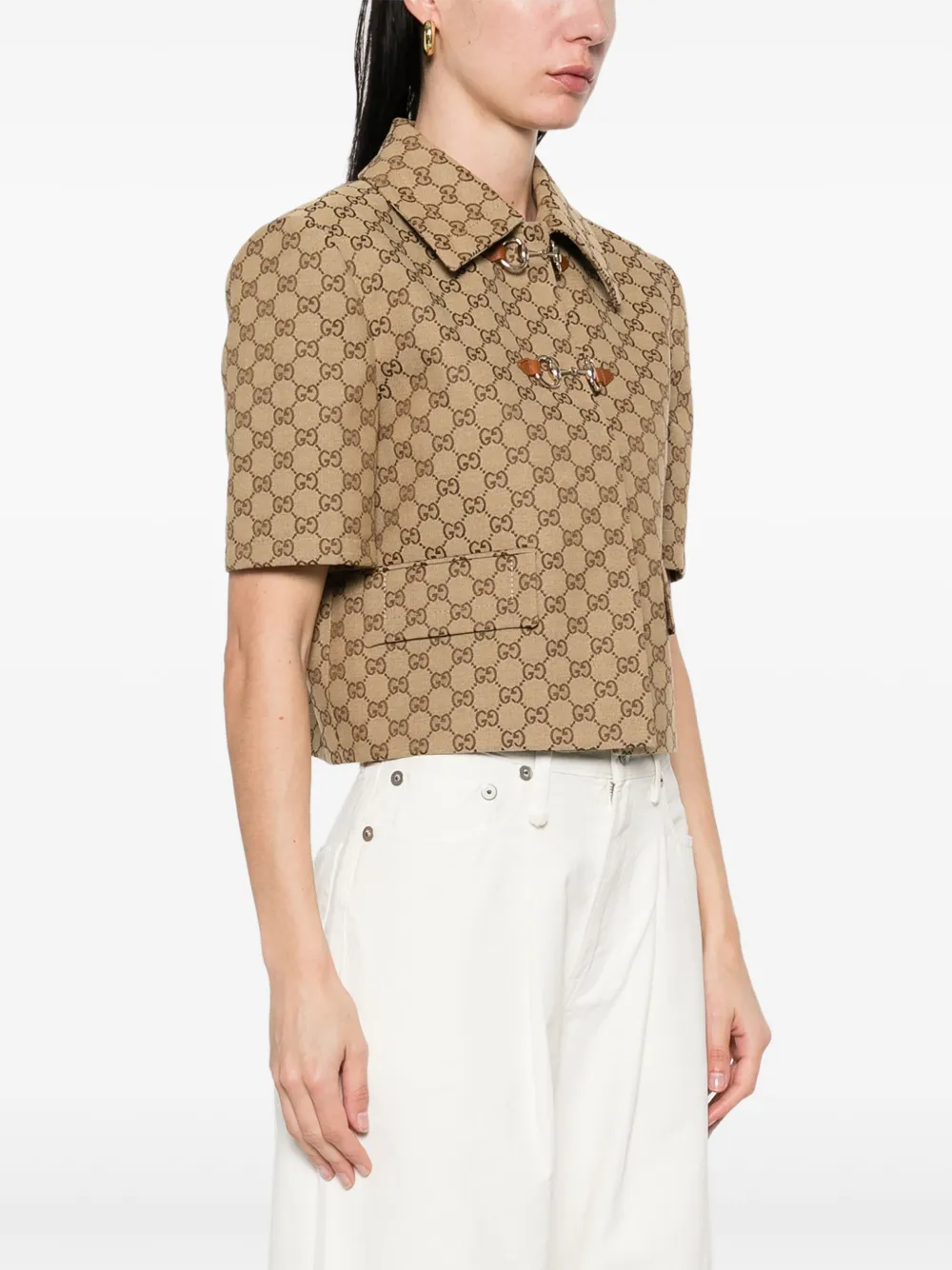 Gucci Jack met GG-jacquard Bruin