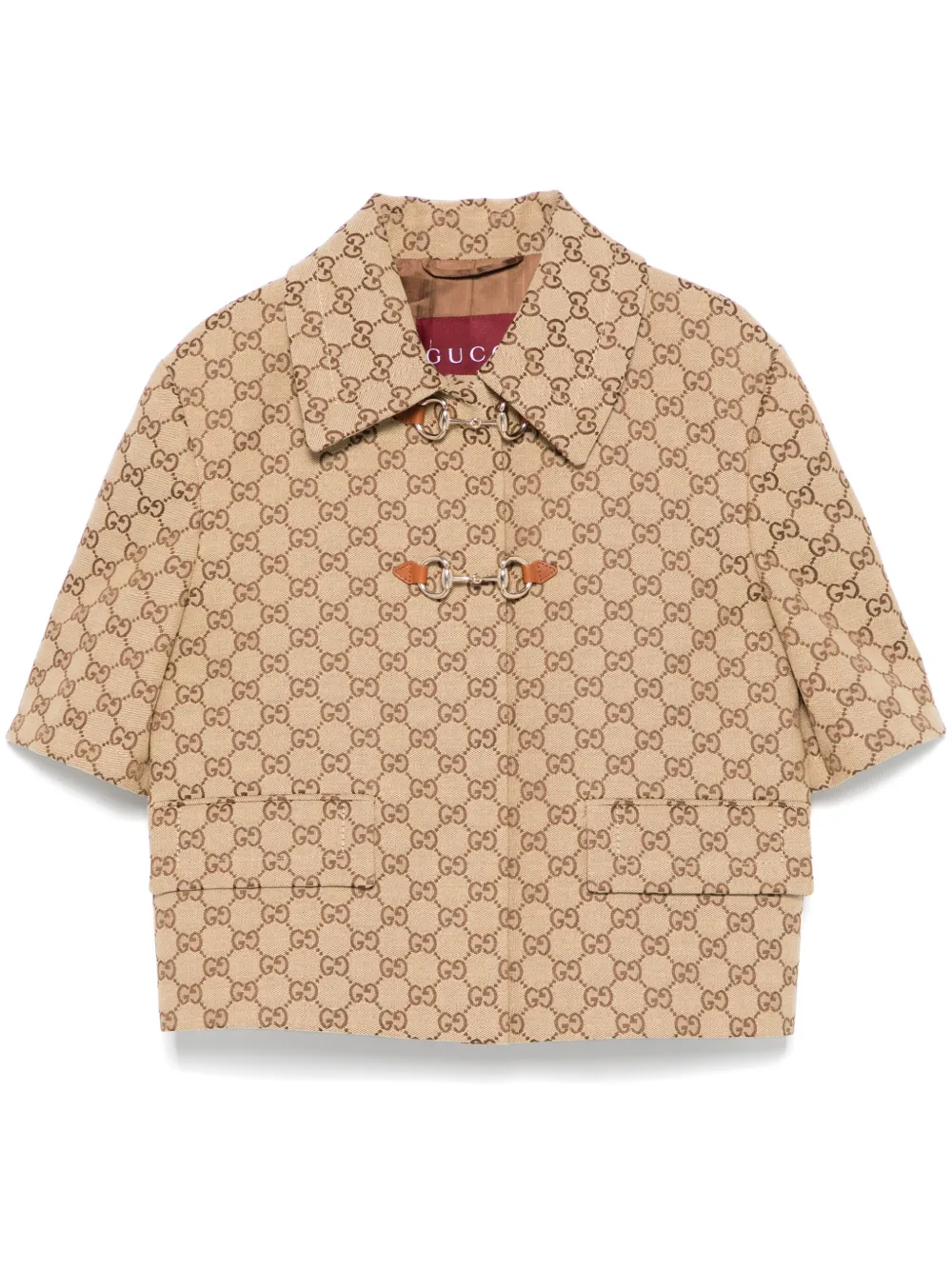 Gucci Jack met GG-jacquard Bruin