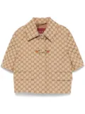 Gucci Interlock G-jacquard jacket - Brown