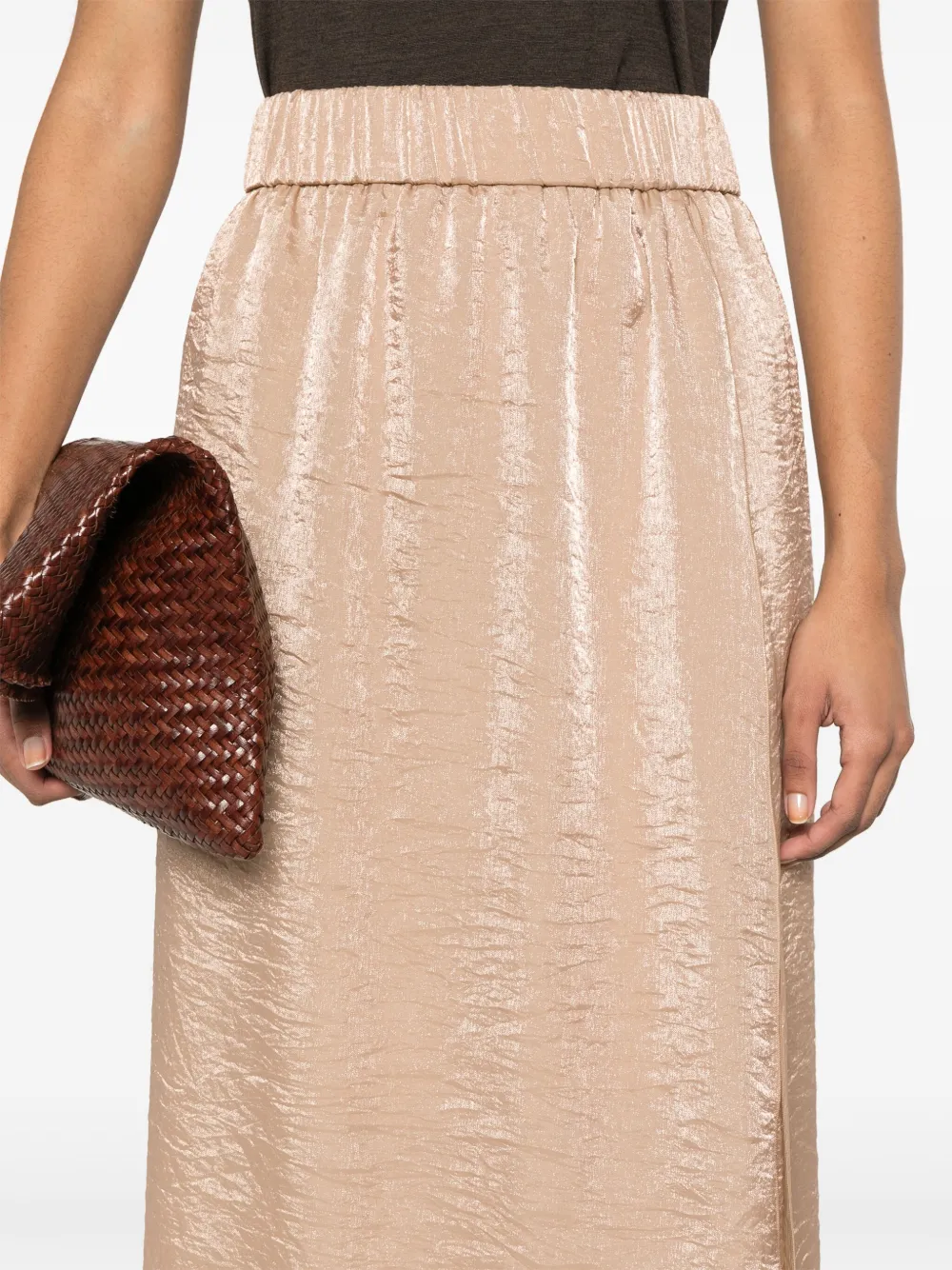 Peserico Organza maxi-rok Beige