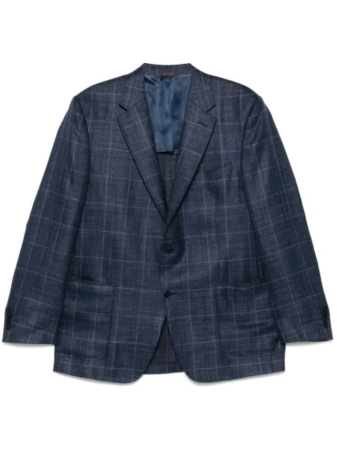 Canali blazer con motivo de cuadrícula