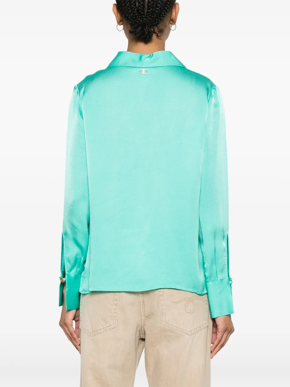 TWINSET Satijnen blouse Groen