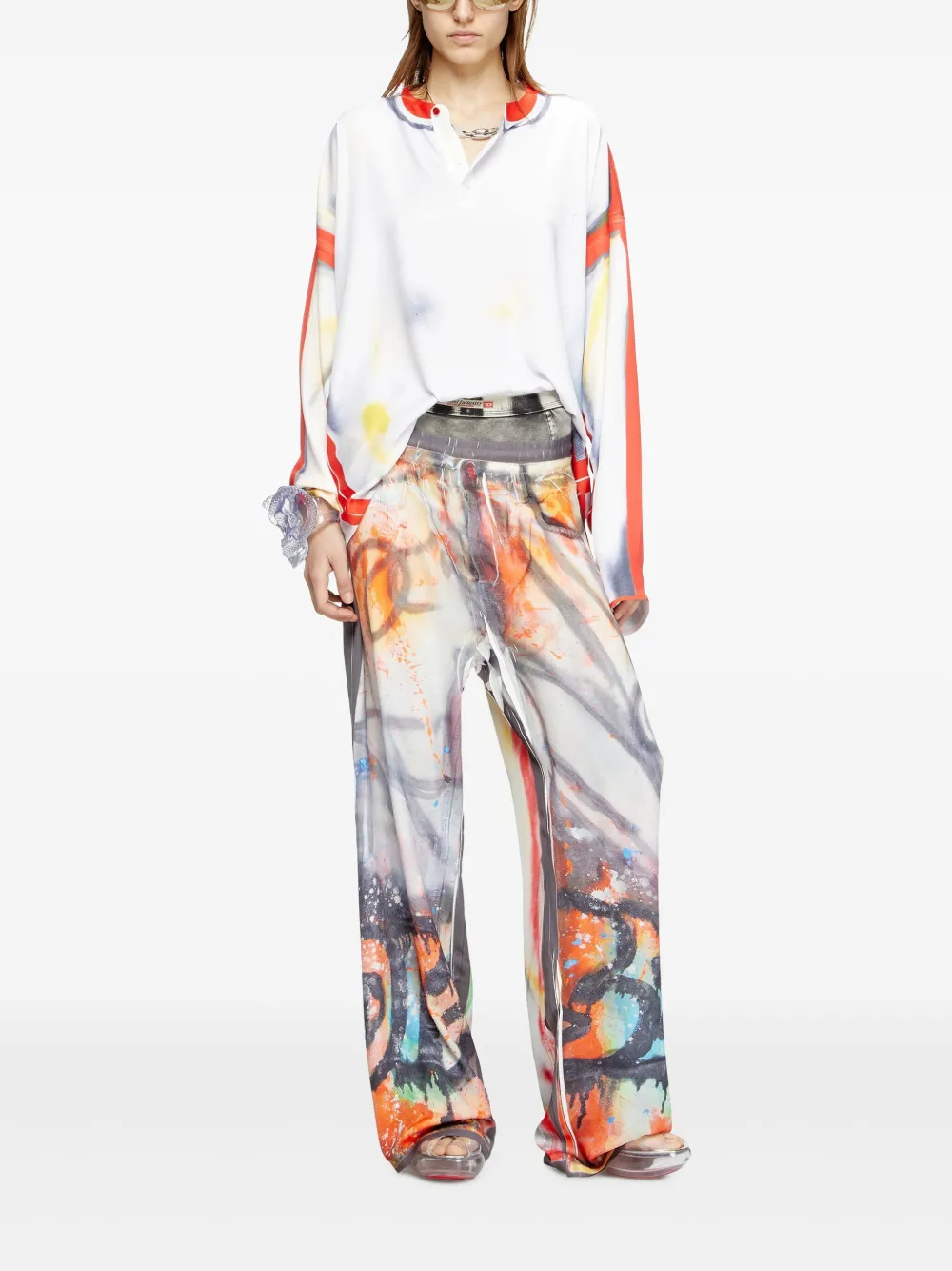 Diesel Street Art Capsule broek Oranje