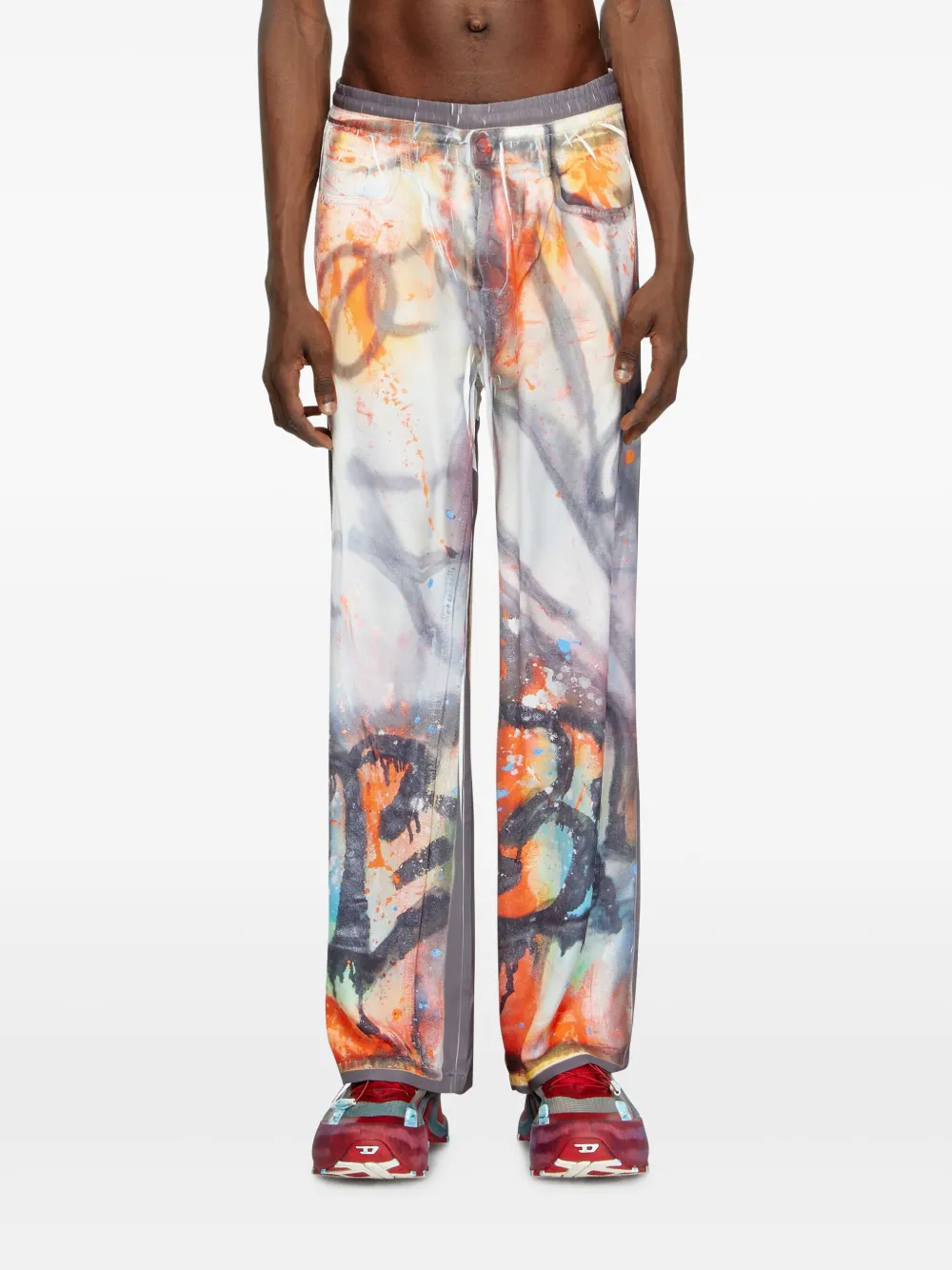Diesel Street Art Capsule broek Oranje