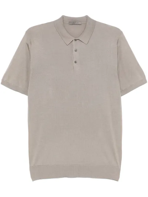 Corneliani playera tipo polo de tejido fino