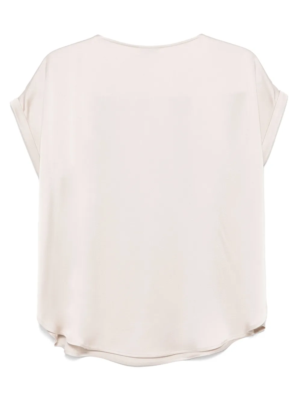 Le Tricot Perugia Satijnen blouse - Grijs