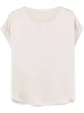 Le Tricot Perugia satin blouse - Grey