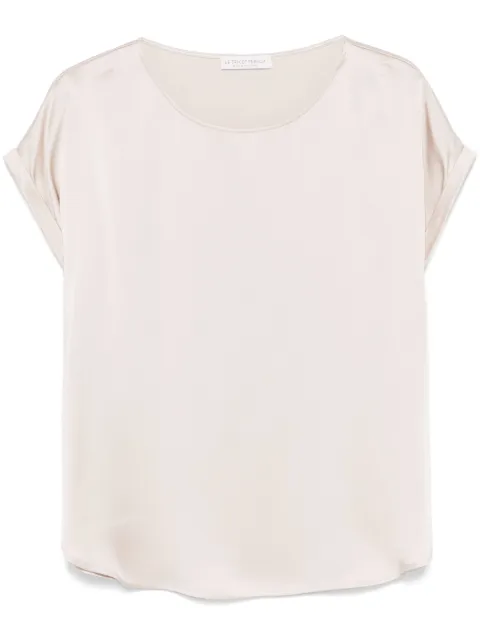 Le Tricot Perugia satin blouse