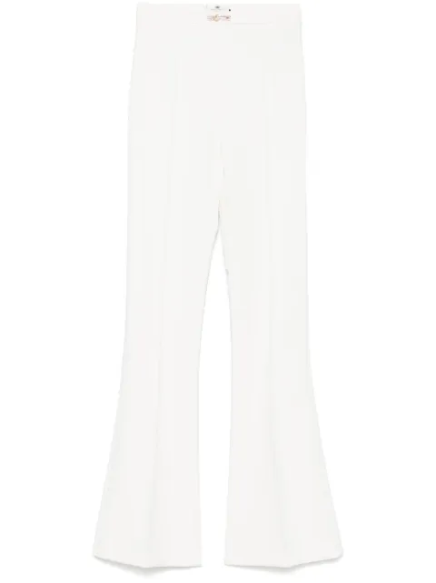 Elisabetta Franchi double-layer crepe flared trousers 