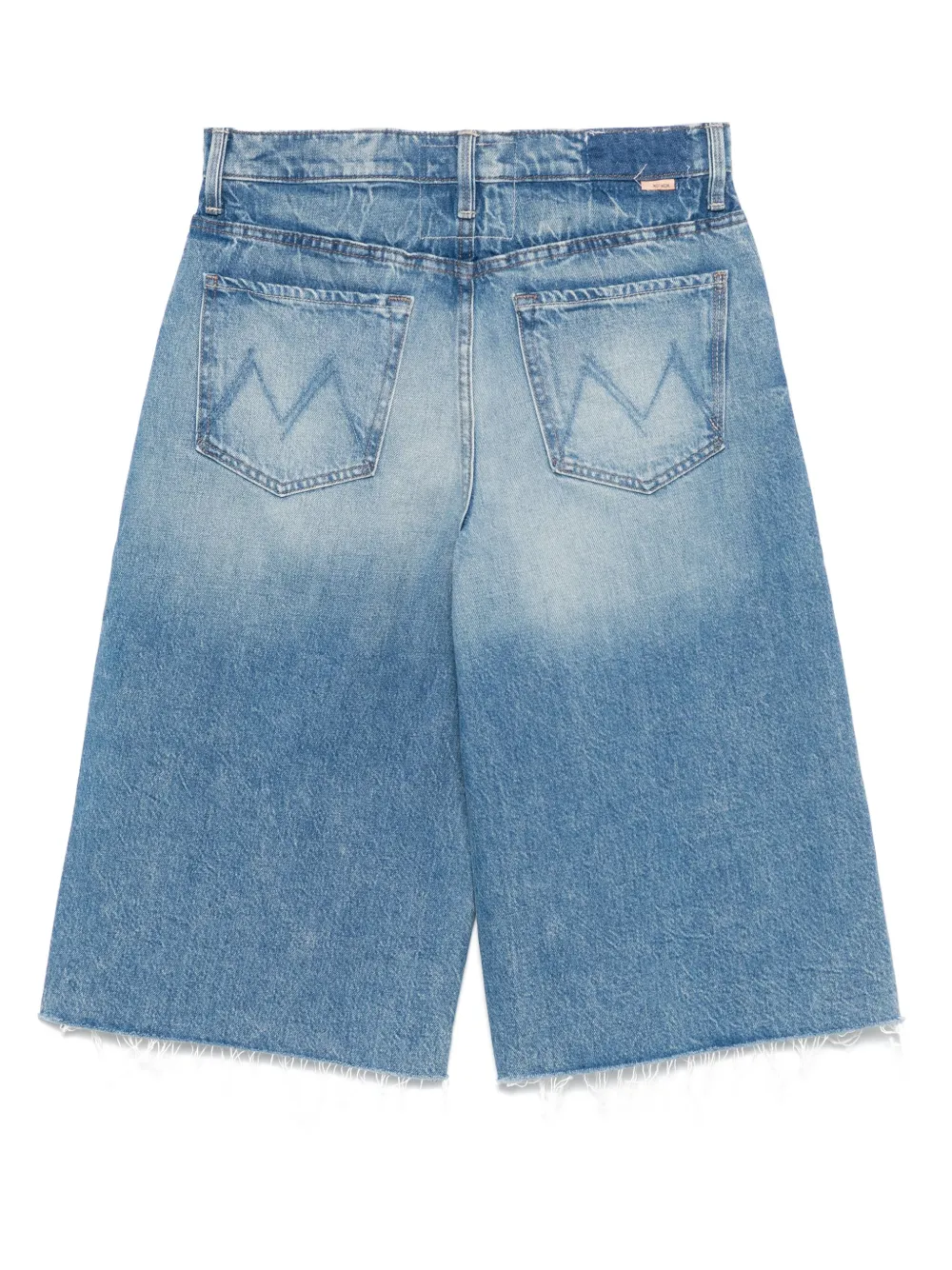 MOTHER cotton denim shorts - Blauw