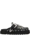 Toga Pulla studded leather mules - Black