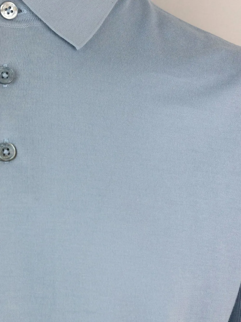 Shop Paolo Pecora Fine-knit Polo Shirt In 蓝色