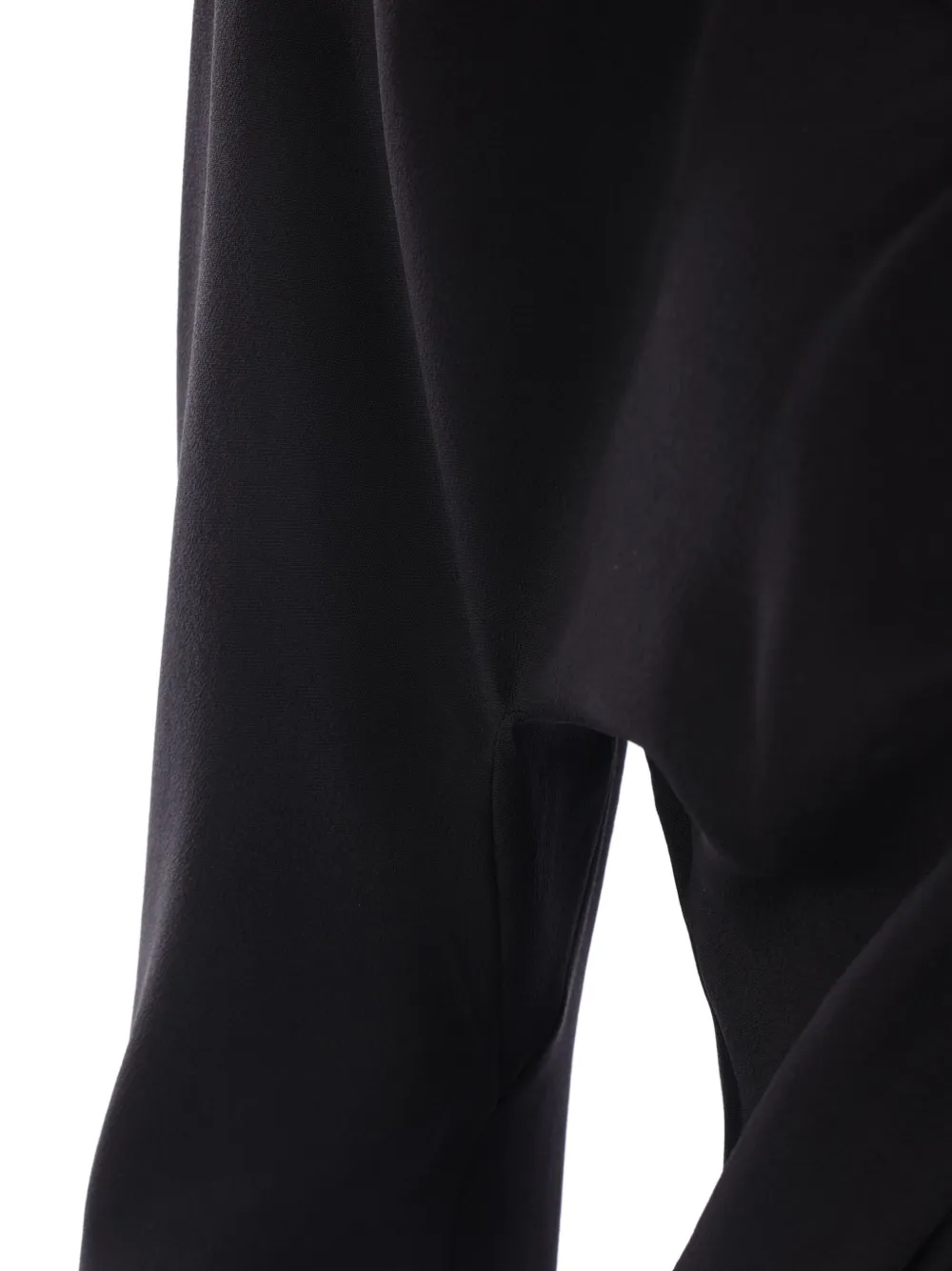 Saint Laurent Blouse van crêpe de chine Zwart
