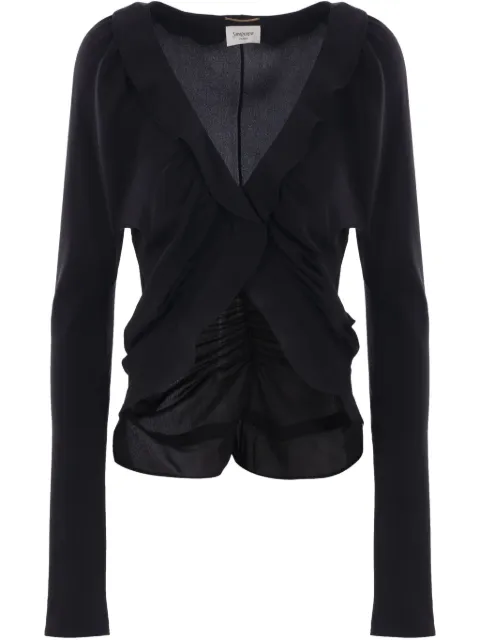Saint Laurent Bluse aus Chinakrepp