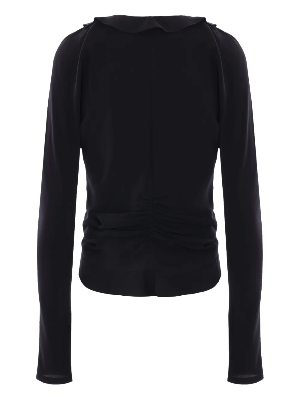 Saint Laurent crepe de chine blouse - Zwart