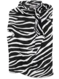 Junya Watanabe 2015 zebra-print blouse - Black