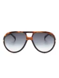 Eyewear by David Beckham pilot-frame sunglasses - Brown