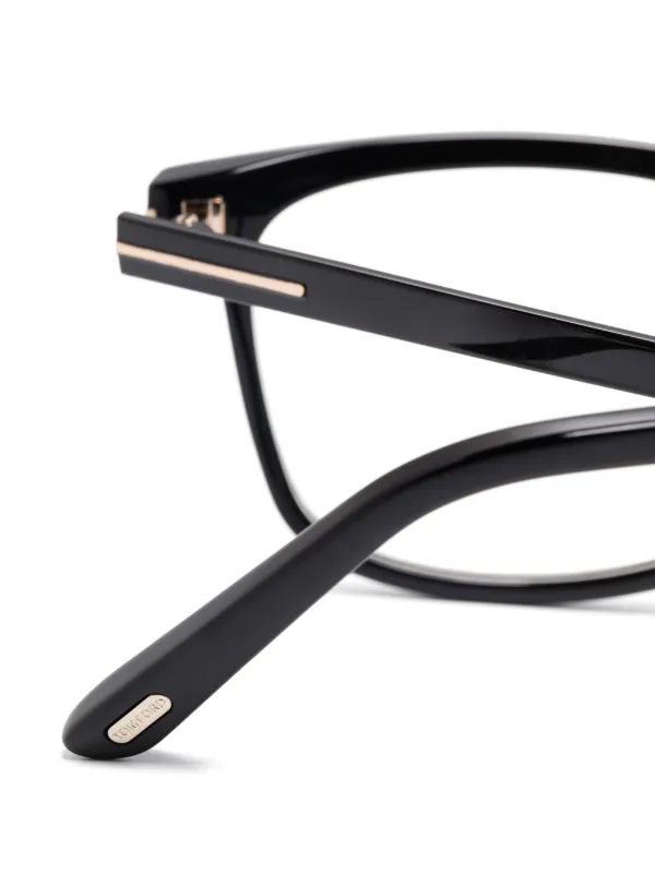 TOM FORD Eyewear スクエア眼鏡フレーム | ブラック | FARFETCH JP