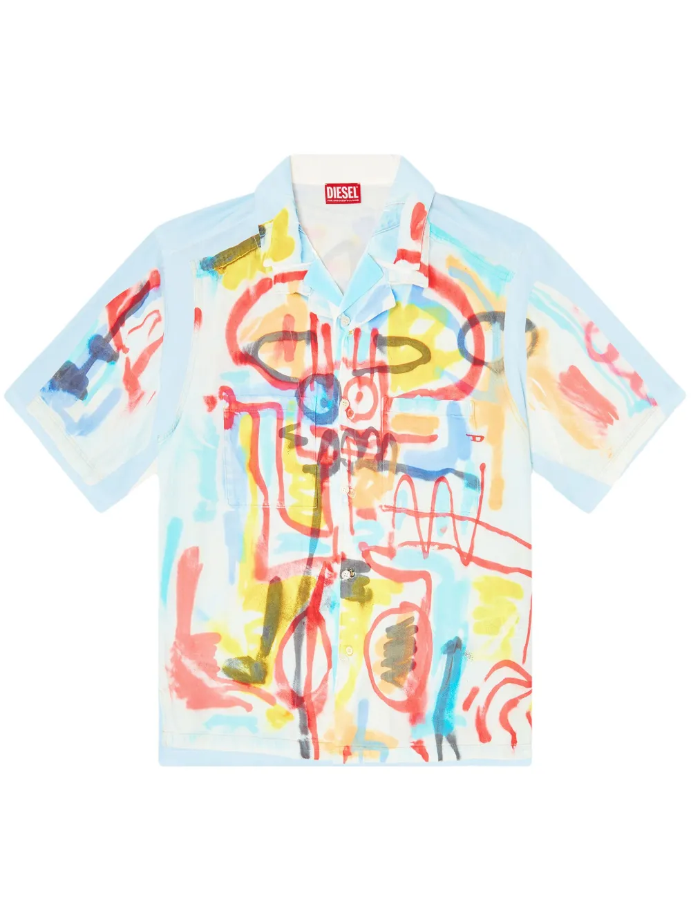 Diesel Street Art Capsule shirt Blauw