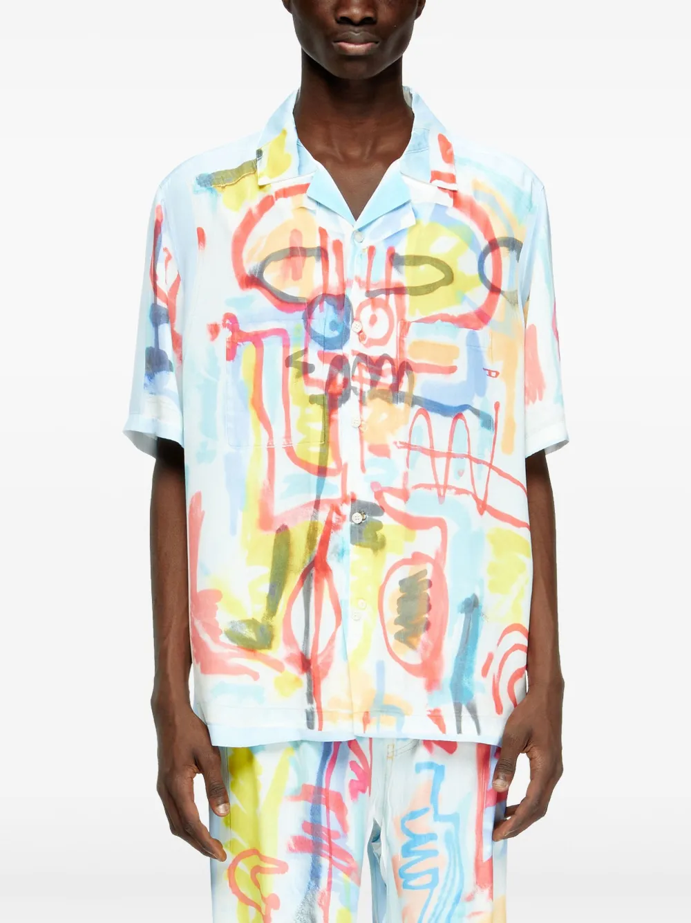 Diesel Street Art Capsule shirt Blauw
