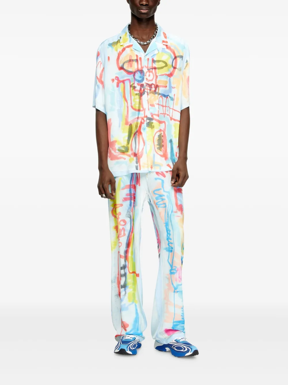 Diesel Street Art Capsule shirt Blauw